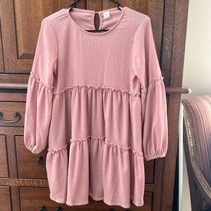 Girls long sleeve dress size 10-11